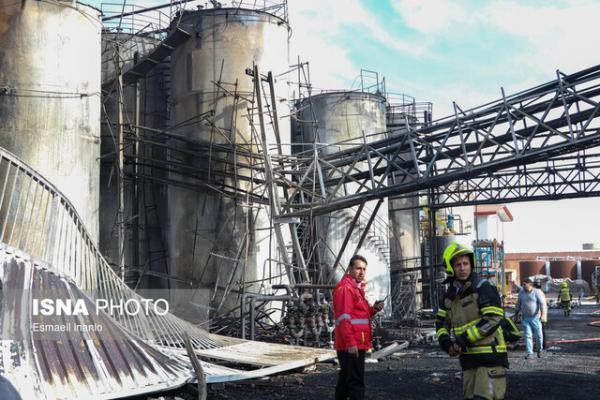 مصدومیت 4 نفر در حریق واحد صنعتی در اشتهارد